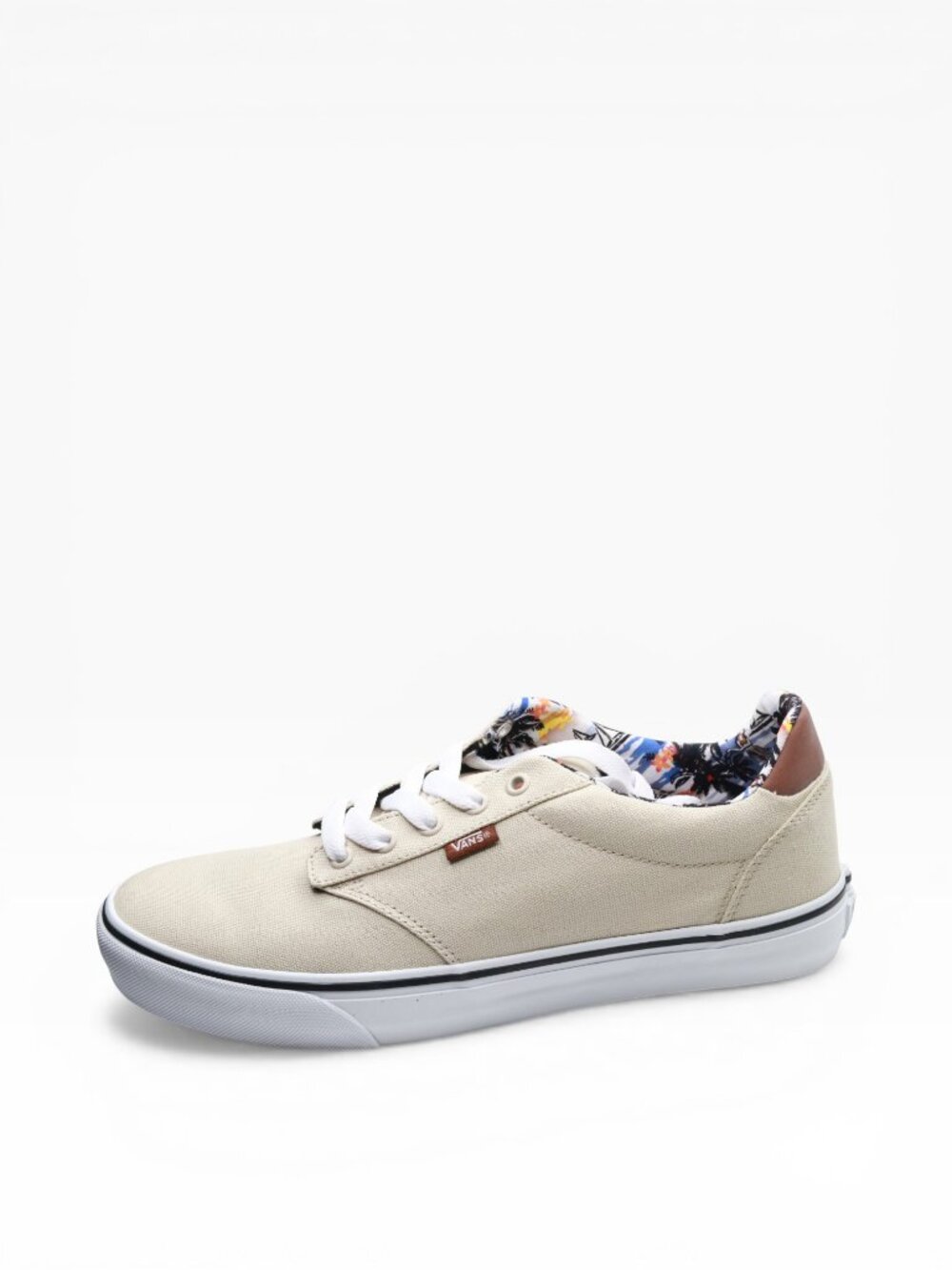 Vans Men's Atwood Deluxe Sneaker, Aloha Oatmeal White, 10.5 M US